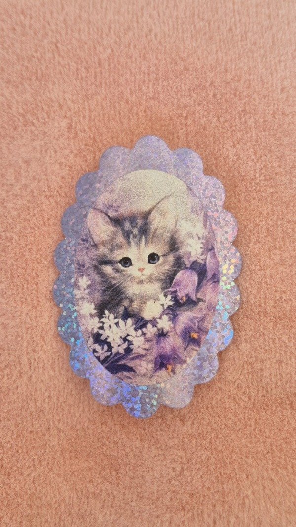 Producto - Sticker Gatito Lila