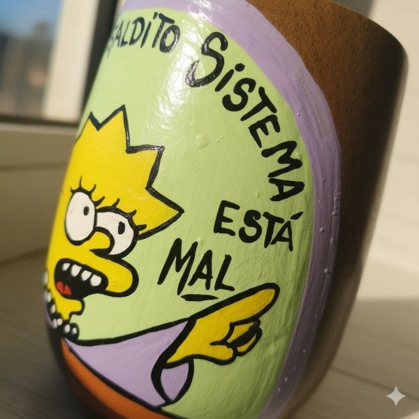 Producto - Mate Lisa "Maldito Sistema"