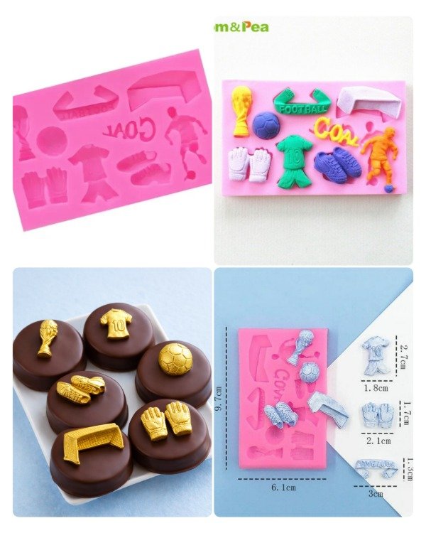 Producto - Molde de silicona futbol clásico