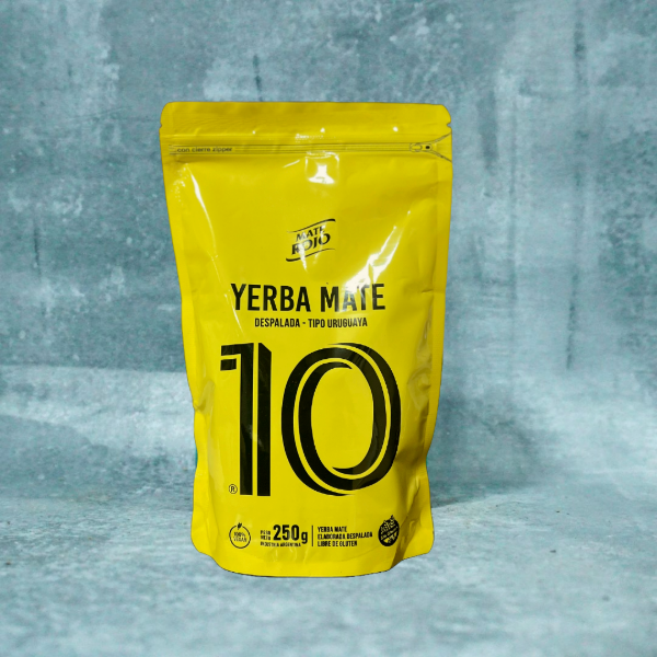 Producto - YERBA MATE 10 DESPALADA DOYPACK 250GR (AMARILLA)