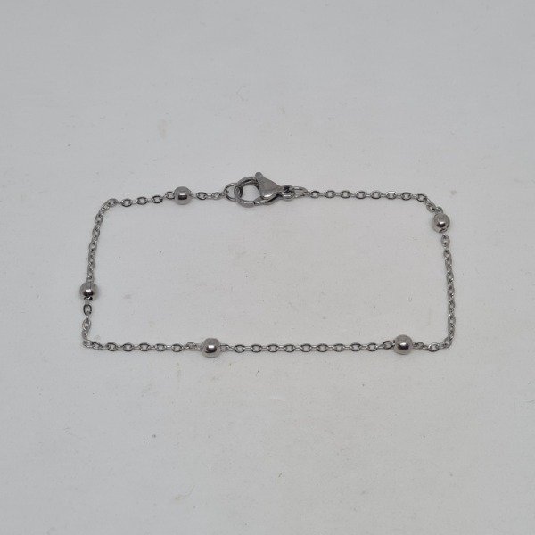 Producto - Pulsera espejito con bolitas 19cm