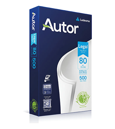 Producto - Papel Ledesma AUTOR  Oficio  80 g 500 hs