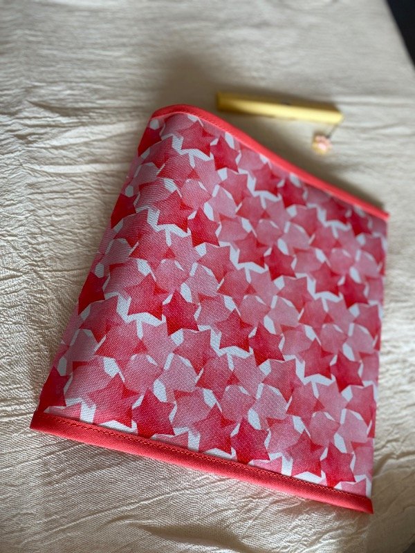 Producto - Funda para carpeta nro 3 Estrellas rosa