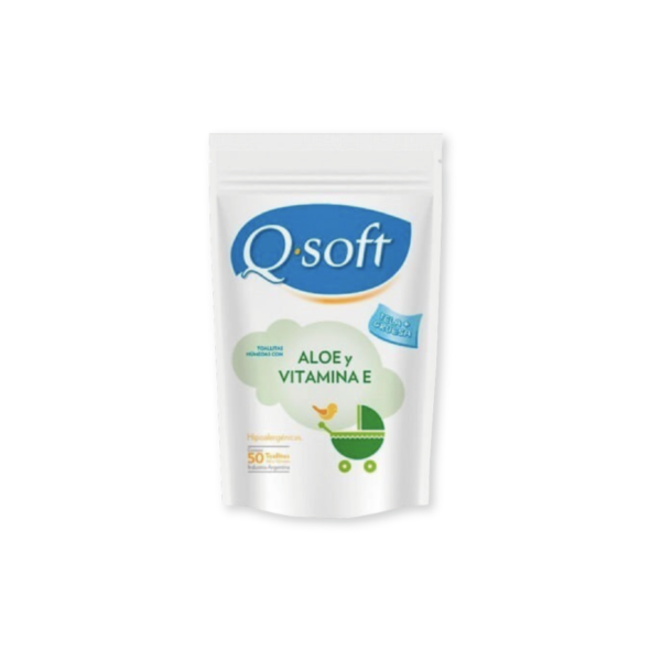 Producto - Toallitas Húmedas Q-soft Aloe Vera x 50 uni