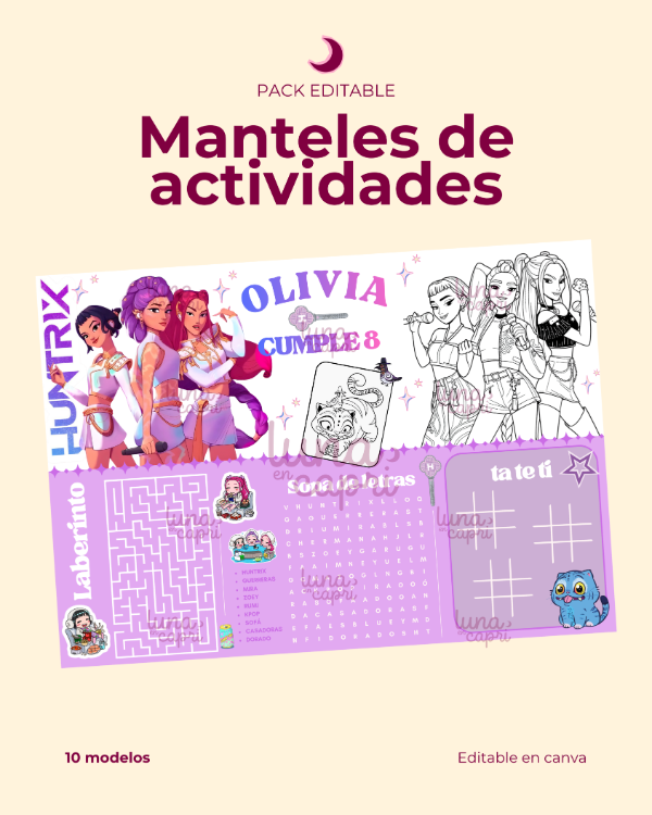 Producto - Manteles de actividades