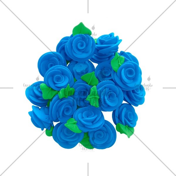 Producto - Rosas medianas azúcar x 4 color Azul