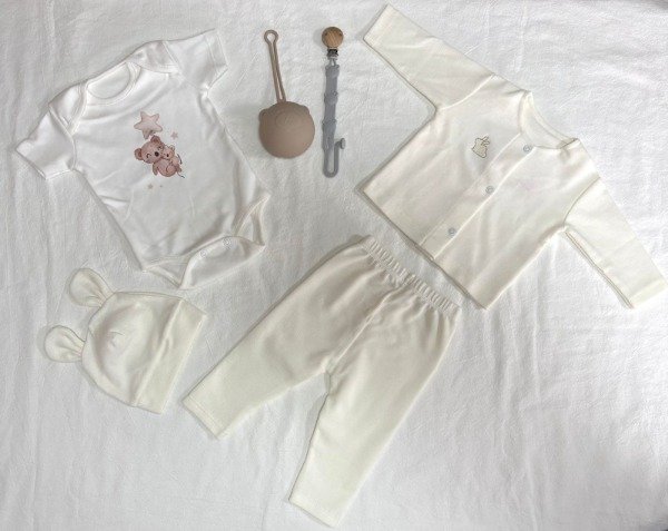 Producto - Combo Ajuar completo + Porta chupete + Guarda chupete