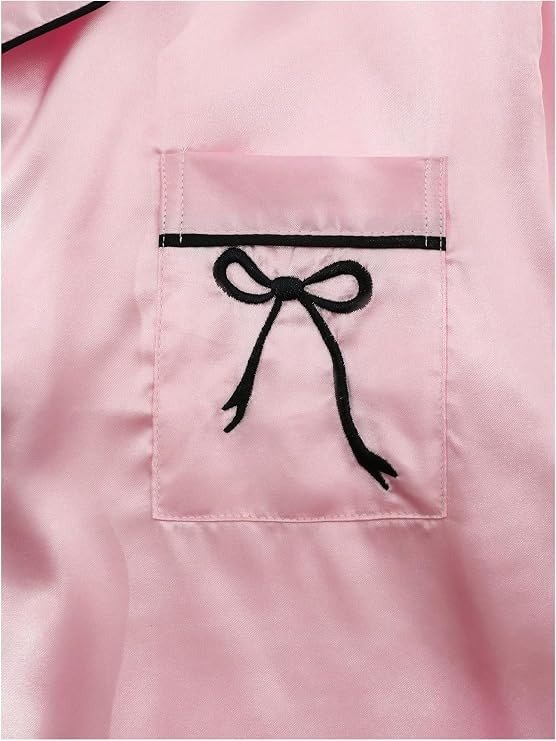 Producto - Conjunto de pijama de 2 piezas Pink Saten - 4