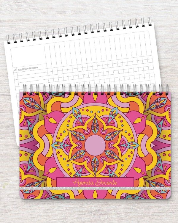 Producto - Agenda Docente A4 dis. mandala