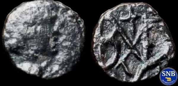 Producto - Reino Ostrogodo - AE Nummus de Baduila (541-552 d. C.)