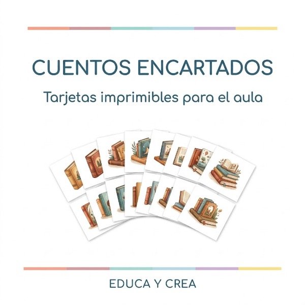 Producto - Cuentos Encartados para el Aula - Tarjetas Imprimibles