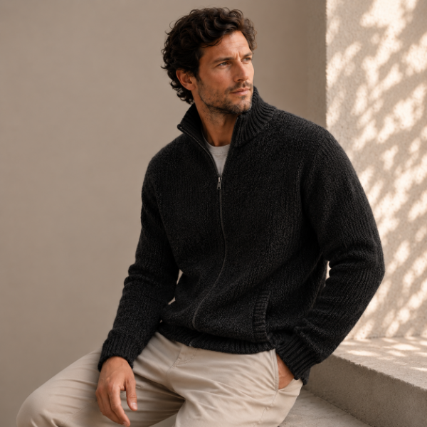 Producto - Sweater Alpaca Patagonia Negro