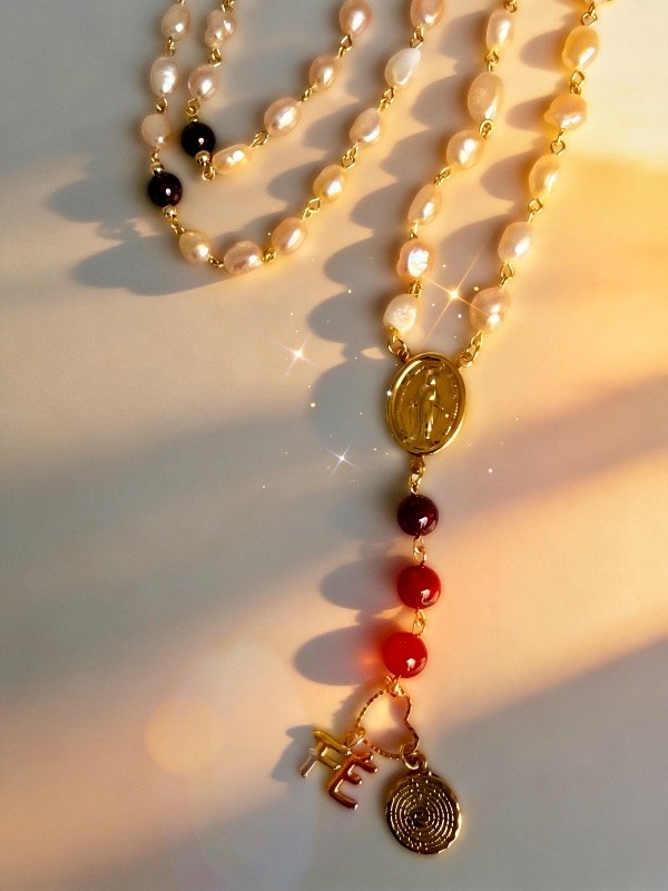 Producto - Rosario Perlas y granate - 5