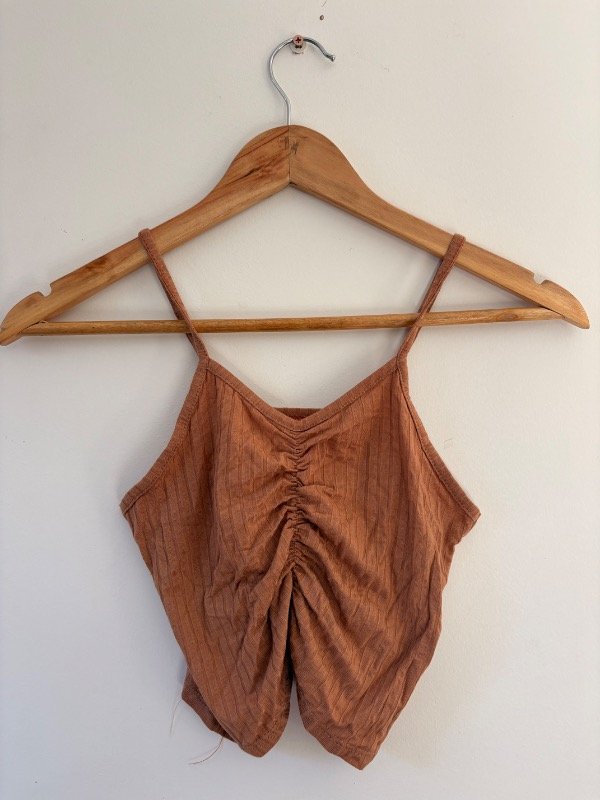 Producto - Top frunce marron
