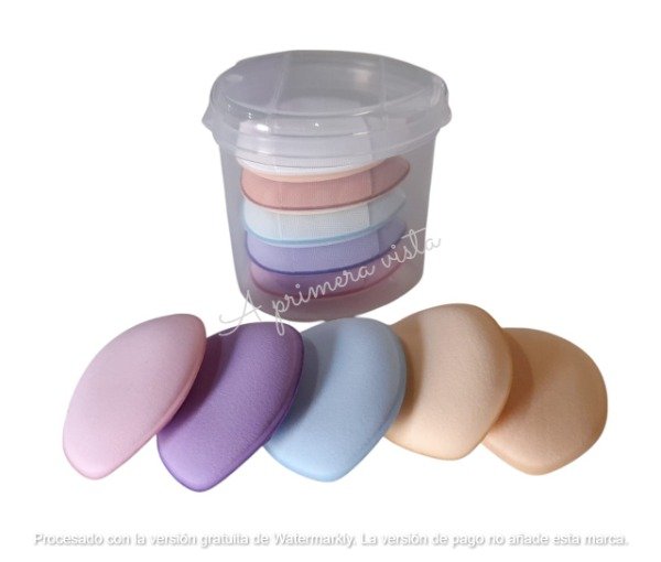 Producto - Minis esponjas p/maquillaje x5pcs