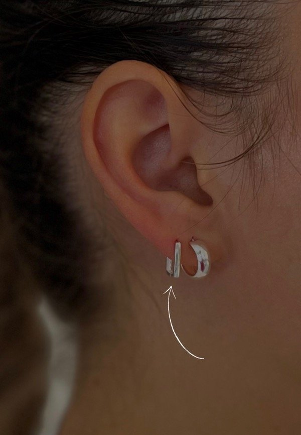 Producto - Aros clip cuadrados mini 0,8cm