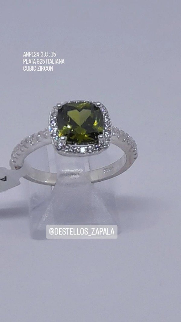 Producto - ANILLO CUADRADO GREEN