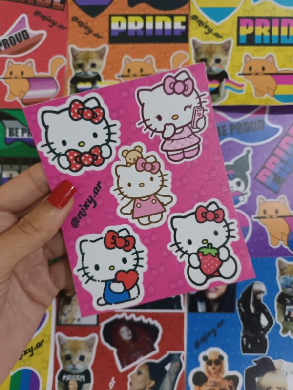 Producto - Plancha de stickers Hello Kitty