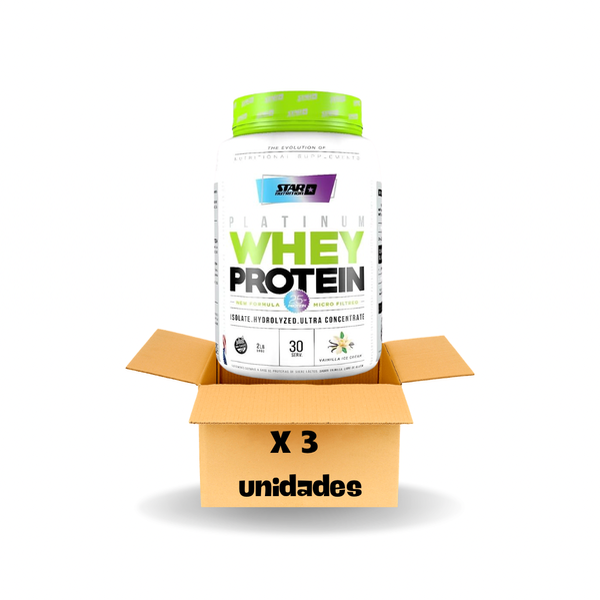 Producto - Whey Protein Platinum 1kg Star Nutrition X 3 unidades