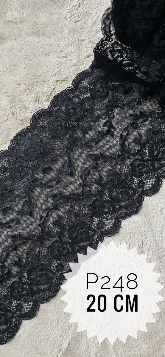 Producto - P248 PUNTILLA NEGRA 20 cm