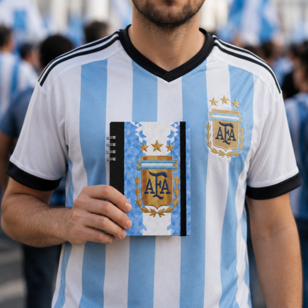 Producto - Cuaderno A5 tapa dura Selección Argentina - Cristal - 1