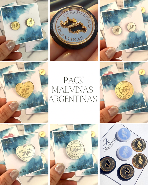Producto - Pack por 20 prendedores Malvinas Argentinas