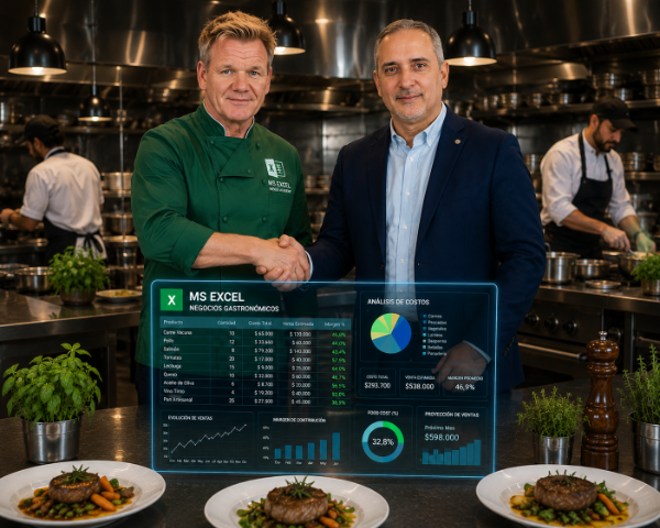 Producto - MS EXCEL CON IA PARA NEGOCIOS GASTRONÓMICOS