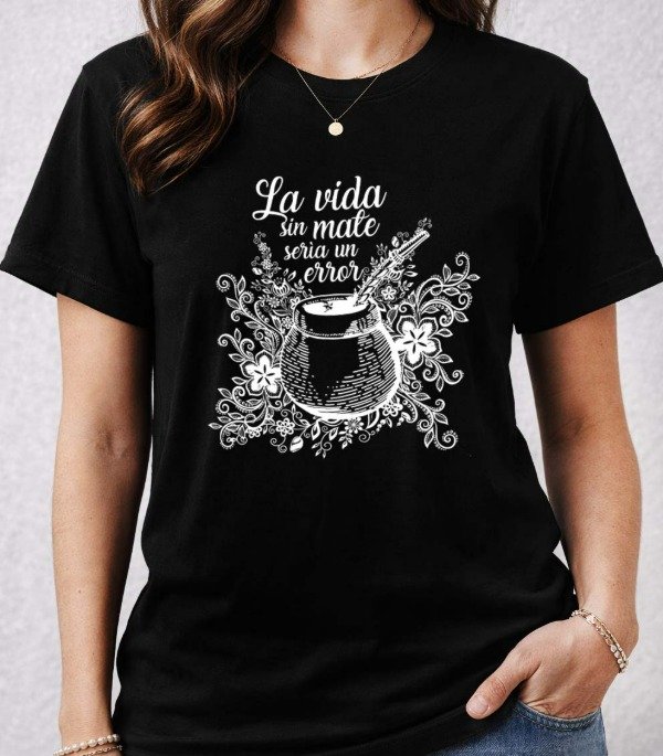 Producto - Remeras Negras Unisex Diseños Exclusivos Fans del Mate