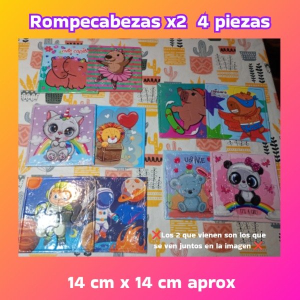 Producto - Rompecabezas 2 unidades x4piezas