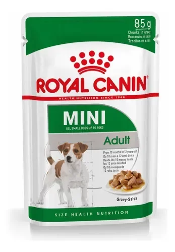 Producto - ROYAL CANIN MINI ADULTO POUCH X 85 GRS 10 UNI.