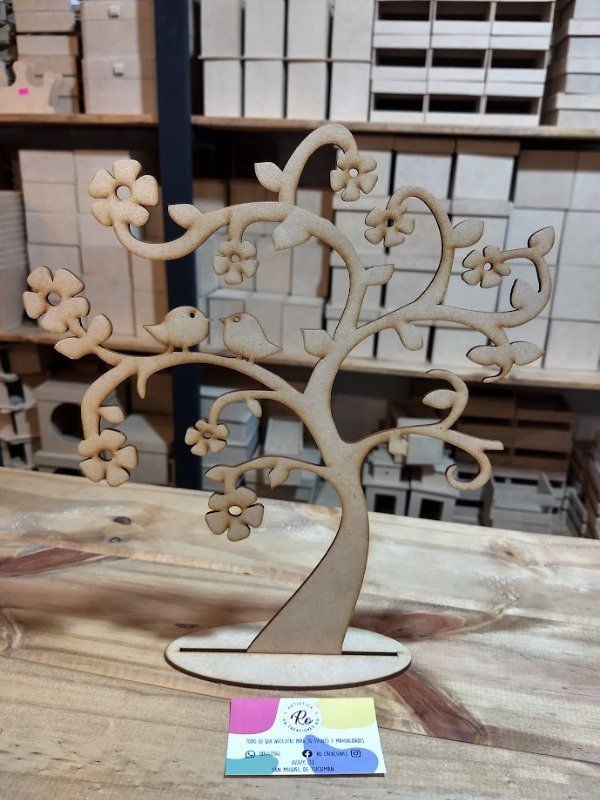 Producto - ARBOL DE LA VIDA CON FLORES Y PAJARITOS