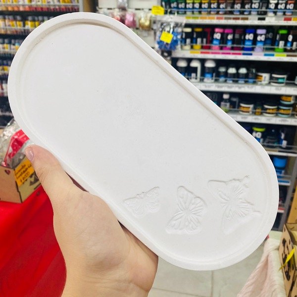 Producto - Bandeja ovalada con mariposas