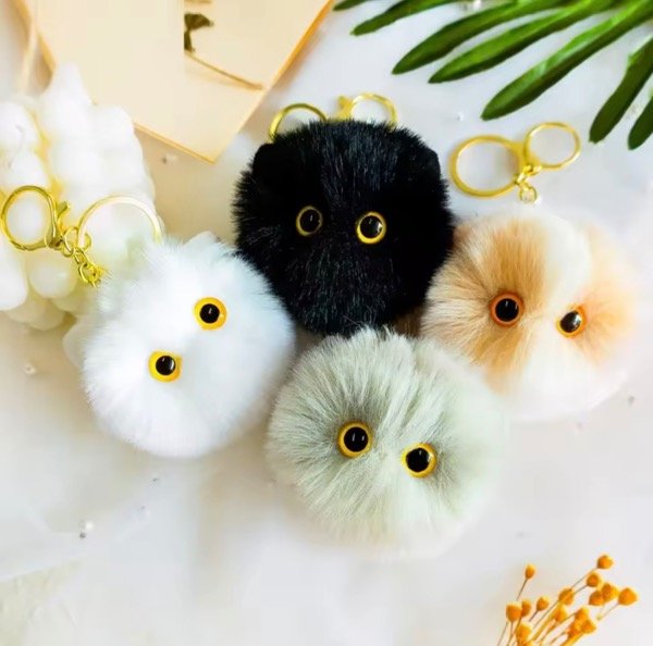 Producto - Llavero gatito pompón