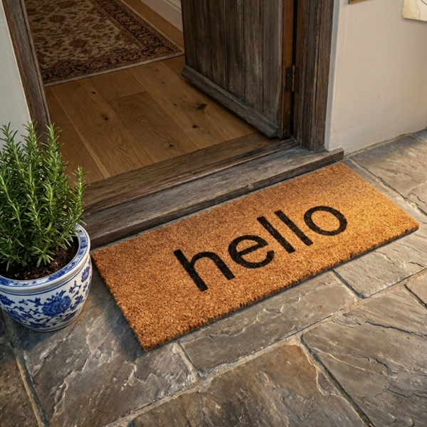 Producto - FELPUDO INDIA COCO HELLO 25X75 - ART 9326