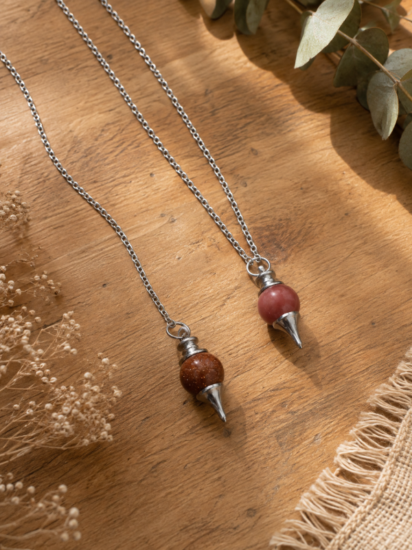 Producto - PÉNDULO CON PIEDRA REDONDO