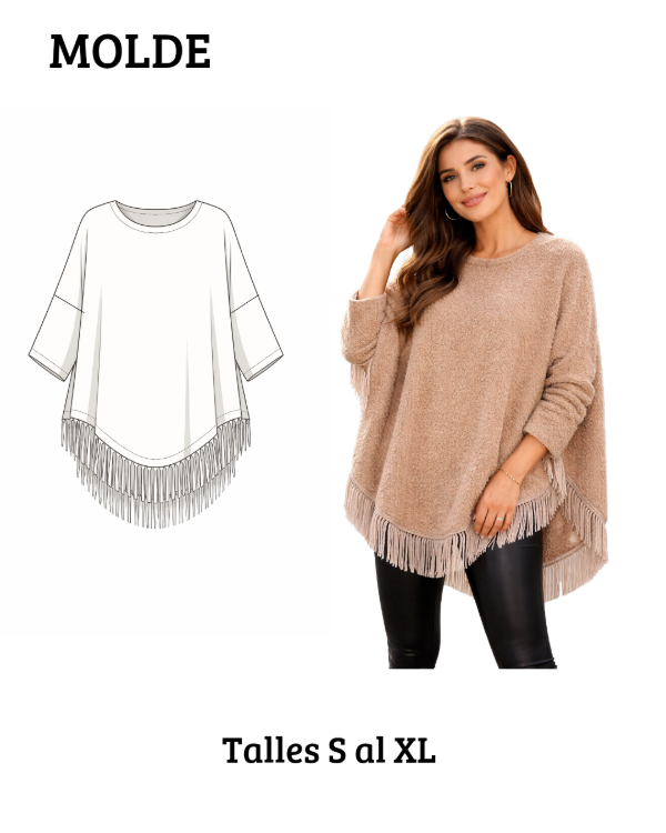 Producto - RUANA con mangas