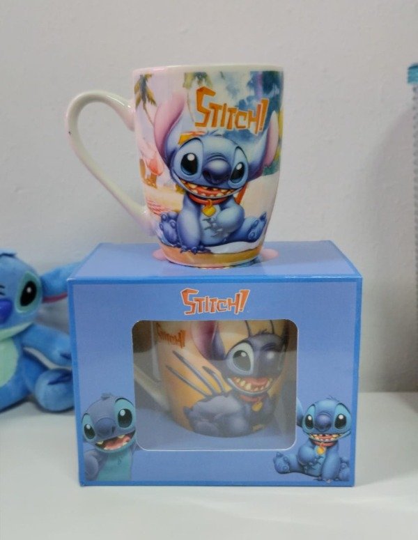 Producto - Taza Stitch en la playa en Caja ideal para Regalar