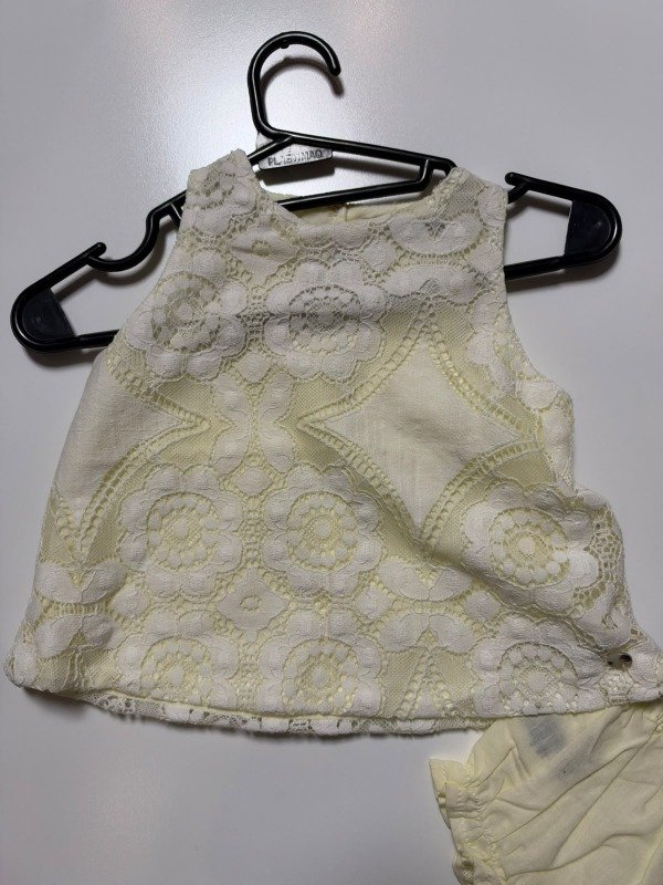 Producto - Vestido de encaje marfil Little Akiabara 6 meses - 1
