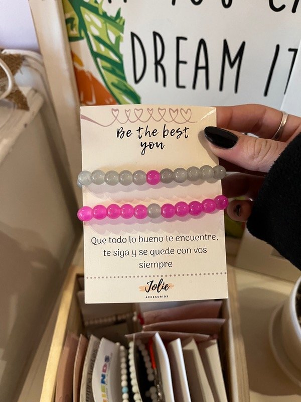 Producto - Pulseras para compartir fucsia