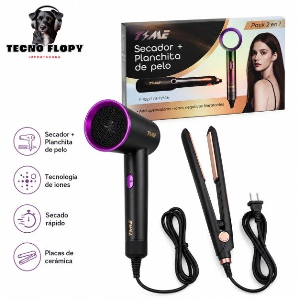 Producto - Combo secador plancha de pelo