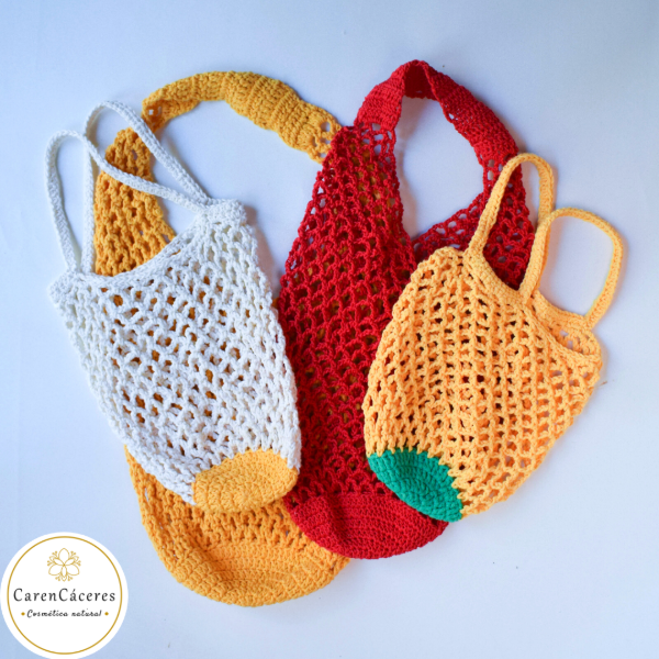 Producto - BOLSA TEJIDA CROCHET ARTESANAL