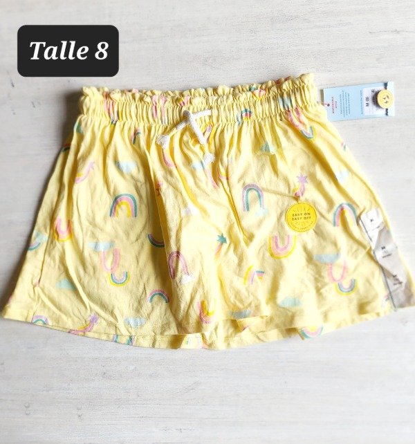 Producto - Pollera algodón cat y jack talle 8 amarilla