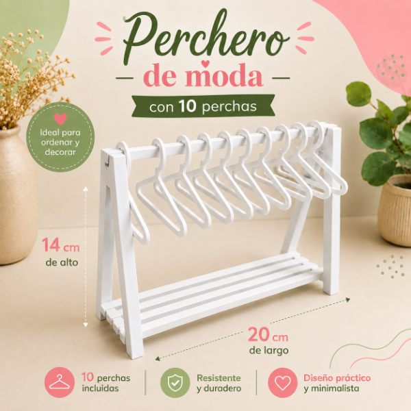 Producto - PERCHERO MODA PARA GALLETITAS