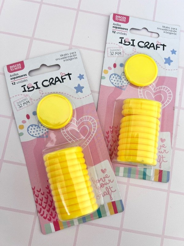 Producto - Discos para cuadernos 32 mm amarillo - 2