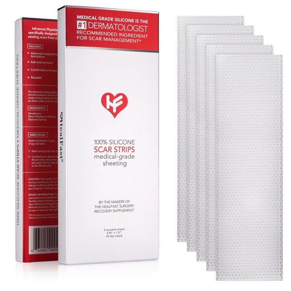 Producto - HealFast Physician Formulated Silicone Scar Sheets 5un