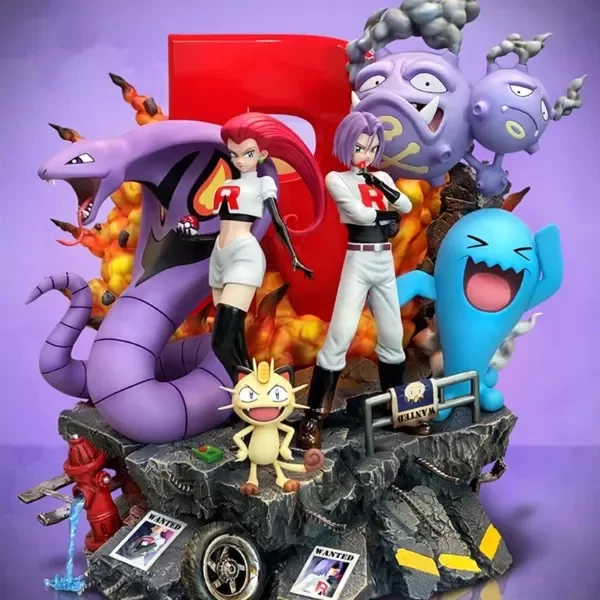 Producto - Diorama Equipo Rocket - Pokemon (39cm)