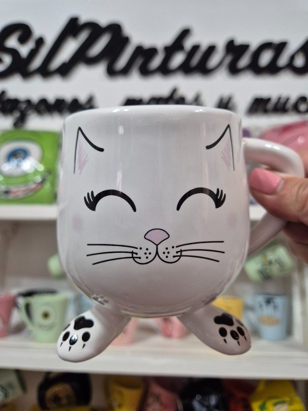 Producto - Taza con patitas XL Gatito