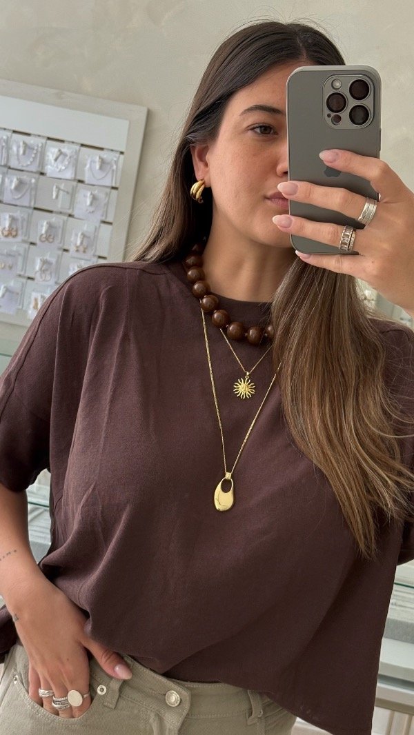 Producto - Collar Block chocolate BIJOU - 2