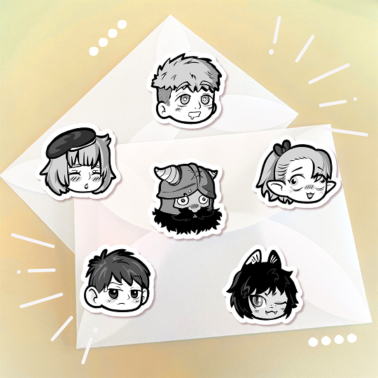 Producto - Stickers Dungeon Meshi