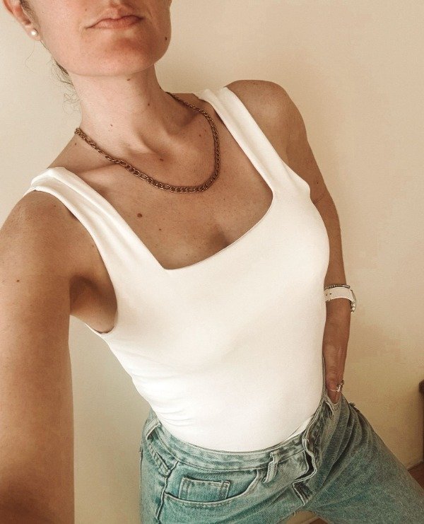 Producto - Musculosa Lycra Blanca